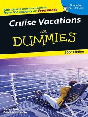 Cruise Vacations For Dummies 2006 - ebook